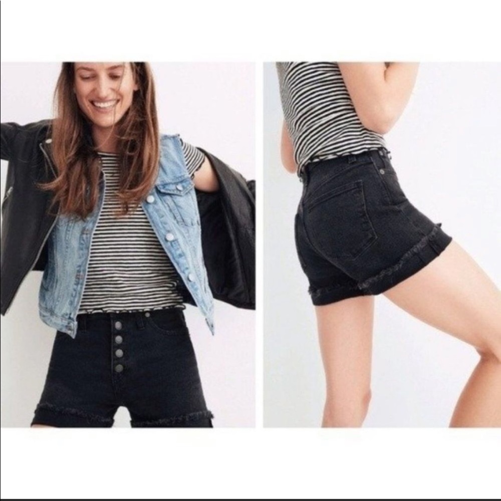 Madewell High-Rise Denim Boyshorts | NWOT